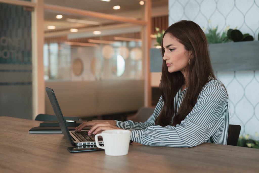 Portrait of Woman Working in Office